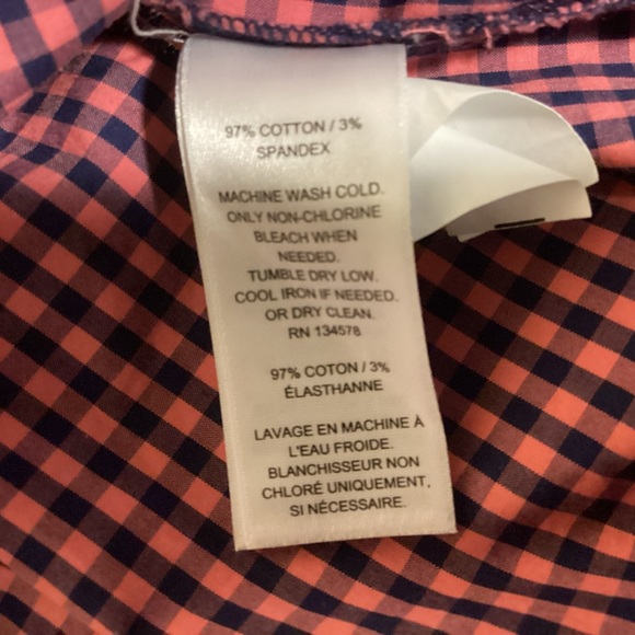 Vineyard Vines Classic Womens checked button down shirt size 16 - Picture 8 of 10